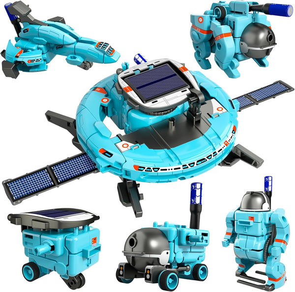 Lucky Doug STEM Projects for Kids Ages 8-16: 6-in-1 Building Science Kits for Solar Robot and Space Toys