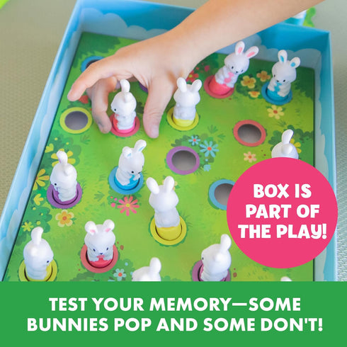 Educational Insights Pop Pop Bunny Hop, Memory & Color Matching Game for 2-4 Players, Gift for Ages 3+