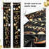 2 Pieces Black and Gold 65th Birthday Party Decorations, Cheers to 65 Years Banner for Men and Women