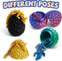 12 Pack 3D Printed Dragon, Christmas Stocking Stuffers - Mini Gemstone Egg with Flexible Crystal Dragon Inside, Cute