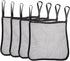 4Pcs Baby Stroller Bag, Oxford Hanging Mesh Organizer, 11.8"x12.5", Black