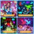 6 Films+78 Projector,360Rotion One Fire Night Light for Kids Easter Gifts, Lighting Modes Ceiling Star