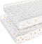 MY LITTLE ZONE Baby Changing Pad Cover Boy, 100% Cotton Changing Table Sheets, 2 Pack