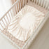 2 Pack, 52"x28" Konssy Muslin Crib Sheets for Boys, Soft Cotton Neutral Baby Sheets for Standard Crib Mattress (Coffee