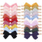 jollybows 20pcs Baby Girls Nylon Hair Bows - Headbands Elastic Hair Accessories for Kids Infants Newborn