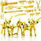 Gatling Gun Titan 13 Action Figure SetAssembled, Robot T Action Figure 3D