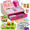 Wee Wonders Wooden Cash Register for Kids with Real Calculator, Rechargeable Cash