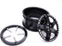 hobbysoul 2pcs RC 1/10 Aluminum Alloy Wheel Rims, Hex 12mm Adjustable Offset Black for 1:10 RC On Road Cars
