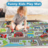 5.2'x3.3' Capslpad Kids Rug Educational Play Rug Traffic Road Kids Play Car Mat Large Learning Play Game Area Rug