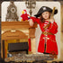 Funtery Halloween Plush Pirate Parrot Toy, Stuffed Accessory for Halloween Pirate Party Costume