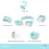 Dream On Me Anti-Lost Wrist Link with Lock & Key, Blue