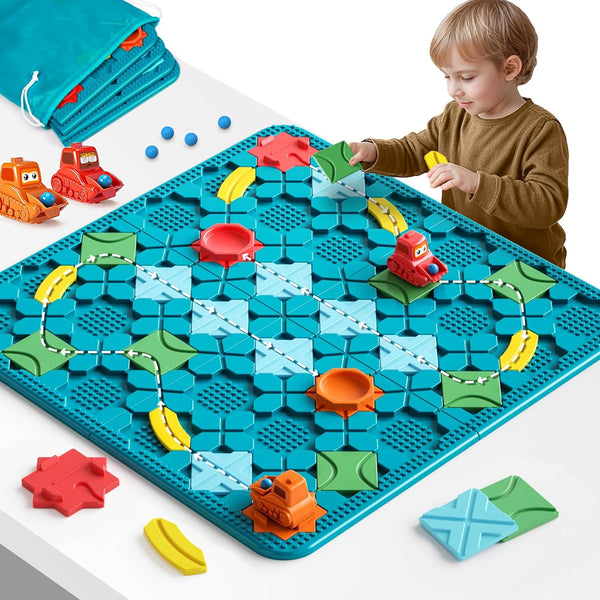 Large Size Kids Toys STEM Board Games - Educational Brain Teasers Puzzles, Preschool Learning Montessori Maze Gifts Age