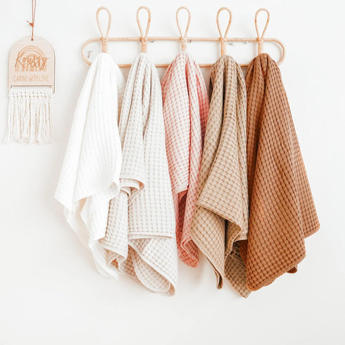 Cozy Konssy Waffle Baby Blanket - Soft & Nursery Swaddle Blanket, Lightweight Toddler Throw for Boys & Girls, Ideal