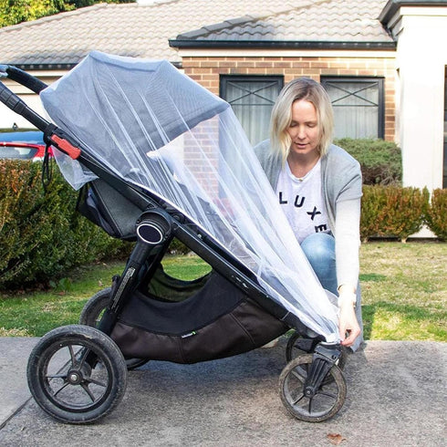 Mosquito Net for Stroller 2Pack, Protective Bug Netting for Strollers, Bassinets, Cradles, and Playards