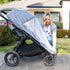 Mosquito Net for Stroller 2Pack, Protective Bug Netting for Strollers, Bassinets, Cradles, and Playards
