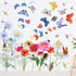 Zonon 64 Pcs Flowers Butterflies Wall Decals - Chrysanthemums Dragonflies Botanical Peel and Stick Art for Nursery Decor