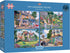 The Gardener's Round 4x500 Piece Jigsaw Puzzle, Sustainable Premium 100% Recycled Board