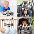 Baby Spiral Hanging Stroller and Car Seat Toys for Babies 0-6 Months, Plush Activity Toys for Bed Bassinet Crib