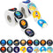 600 PCS Solar System Stickers in Rolls with Perforation Line, Perfect for Toddlers and Kids, 1.5” Expanded Edition with