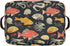 CWUPZAY 1 Pack Salmon Squid Storage Basket Canvas Fabric Collapsible Storage Bins Box Organizer Waterproof for Home