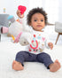 Skip Hop Bandana Buddies Llama - Baby Activity and Teething Toy with Multi-Sensory Rattle and Textures