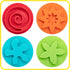 2 Set 4 2+ READY LEARN Triangle Grip Stampers | Patterns | of | Ages | Easy to Hold Paint and Dough Stampers for Kids