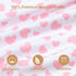 0-3 Set Organic Cotton Baby Swaddle Sleep Sack Months - w/Swaddle Blanket, Hat & Headband, Soft Breathable