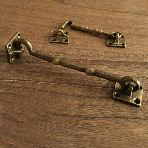 5.5” Privacy Hook and Eye Latch, Easy Lock for Barn Door, Set of 2