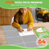 64 8x1000-Piece Nariolar Ultra-Adhesion Transparent Puzzle Glue Sheets, Puzzle Saver Sheets for Preserving Up