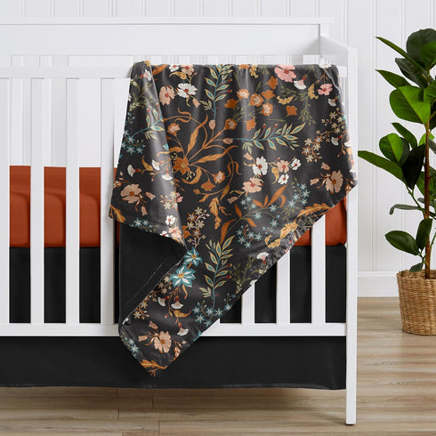 Sweet Jojo Designs Boho Wildflower Vintage Floral Girl Soft Baby Blanket Receiving Security Stroller Swaddle Toddler