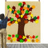 Supla Fall Tree of Thanks Craft Kit, Felt Fall Tree Board with 52 pcs Detachable Autumn Leaf Ornaments for Kids