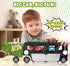 3-5, 5-7, 10 Set 3-4 3 4 5 6 Dinosaur Toys for Kids Dinosaur Transport Carrier Truck with Mini Car, Dinosaur T-Rex Cars