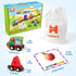 Helsort 27 Set, 42 1 3-7 PCS Magnetic Wooden Alphabet Train ABC Learning Toy with Flash Cards, Engine and Storage Bag