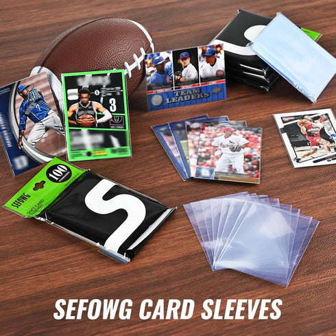 SEFOWG 5000ct Clear Card Sleeves for Trading Cards, Baseball Sports Soft Sleeves, Ultra Soft Plastic Card Protector