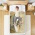 Yoogain 52" 34" Art Elephant Vintage Bathtub Toddler Water Resistant Bed Wetting Pad Leakproof Quick Drying Bed Liners