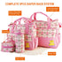 5PCS Set Moclever Diaper Bag Tote for Baby Essentials Large Baby Bags for Mom, Waterproof Maternity Bags with Bottle
