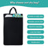wegreeco Large Black Reusable Hanging Wet Dry Cloth Diaper Bag