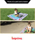 ReignDrop 54" XL Splat Mat for Under High Chair- Creative Design for Art Floor Cover, Food Spills for Baby or Toddler.