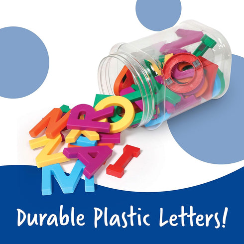 Learning Resources Jumbo Magnetic Uppercase Letters - Magnetic ABC, Alphabet Recognition for Preschoolers, Phonics