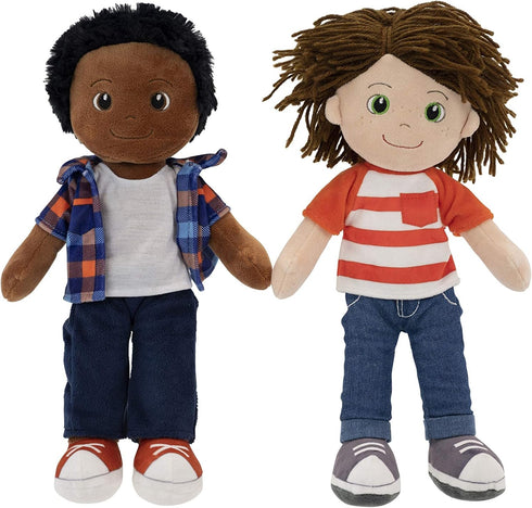 Playtime by Eimmie 14" Soft Baby Doll, Plush Rag Doll for 2 Year Olds, Washable Sensory Fabric
