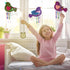 8 Pack Set Summer 3 ArtCreativity DIY Wind Chime Kit for Kids - - Wooden Wind Chime with Paint Kit, Rhinestone Flower