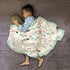 Muslin Soft Swaddle Blankets, Baby Quilt for Boy Girl Toddler, Practical Size 43 X 45 inches (Rainbow Unicorn)
