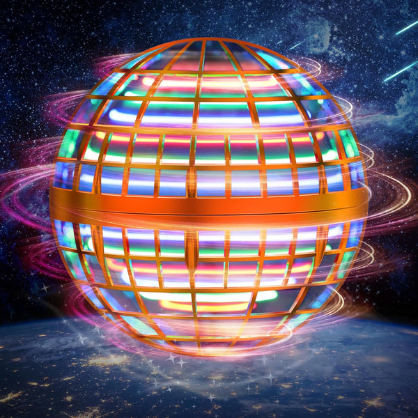 LEMATRIX 2024 Flying Orb Ball Toy - Hover Ball Boomerang, Mini Drone Cosmic Globe, Indoor Outdoor Toys for Ages 6-12
