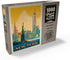 MyPuzzle New York City - Skyline Glow Vintage Poster, Premium 1000 Piece Jigsaw Puzzle for Adults