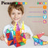 Set 3+ PB24 PicassoTiles Magnet Tile Building Block Magnetic Construction Square Triangle Tiles Toy Kit Sparking