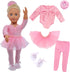 5pcs Ballet Ballerina Outfits for 18" Doll - Dance Dress Accessories Set for American OG Girl Doll Gifts