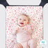The Peanutshell Pack n Play Sheets for Baby Girl, Fitted Mini Crib Sheets, Floral Daisy 3 Pack for Playard Bedding