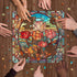 PICKFORU 1000 Piece Stained Glass Flower Puzzles for Adults - Colorful Floral Art