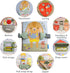 1-3 12 Taf Toys Busy Book for Toddlers - Montessori Activity Book with Sensory Learning Activities - Develops Fine