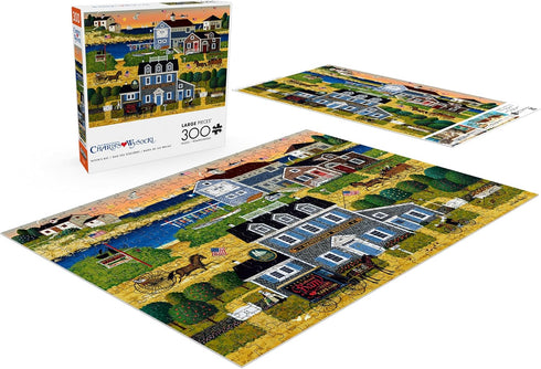 Buffalo Games - Charles Wysocki - Witch's Bay - 300 Piece Jigsaw Puzzle for Adults 14 and up, Perfect for Game Nights
